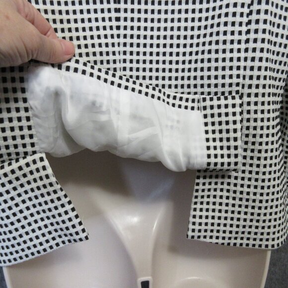 Talbots Gingham Blazer Jacket Large - Picture 3 of 16